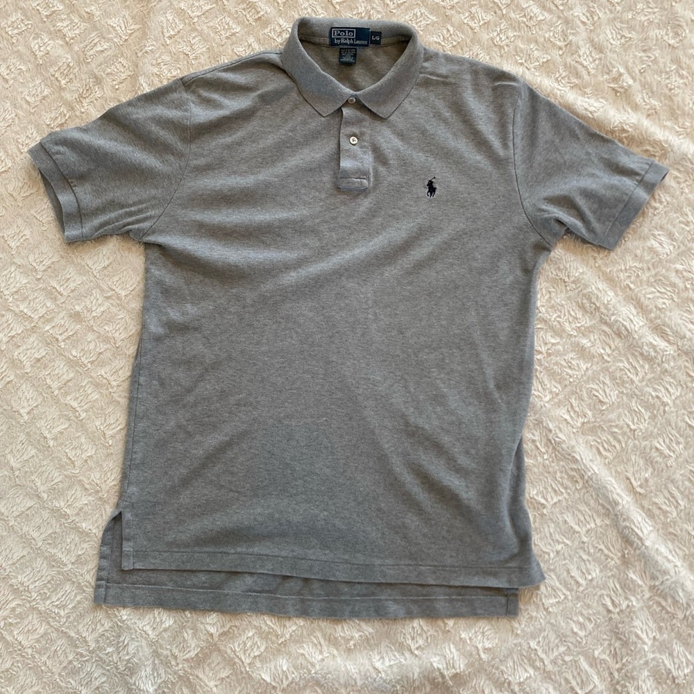 Polo by Ralph Lauren Gray Classic Polo Shirt Sz Large